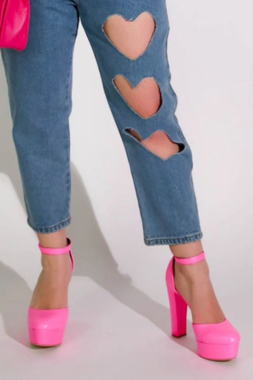 Sandalo plateau rosa in promo