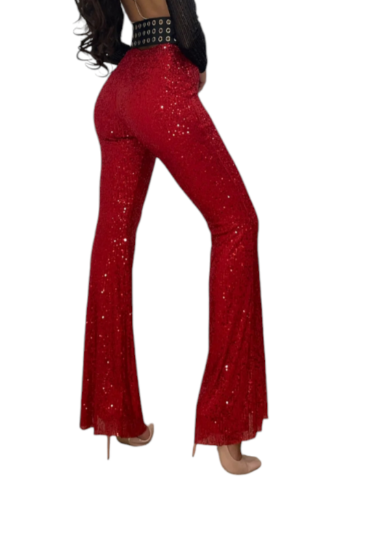 Pantalone paillettes luxury