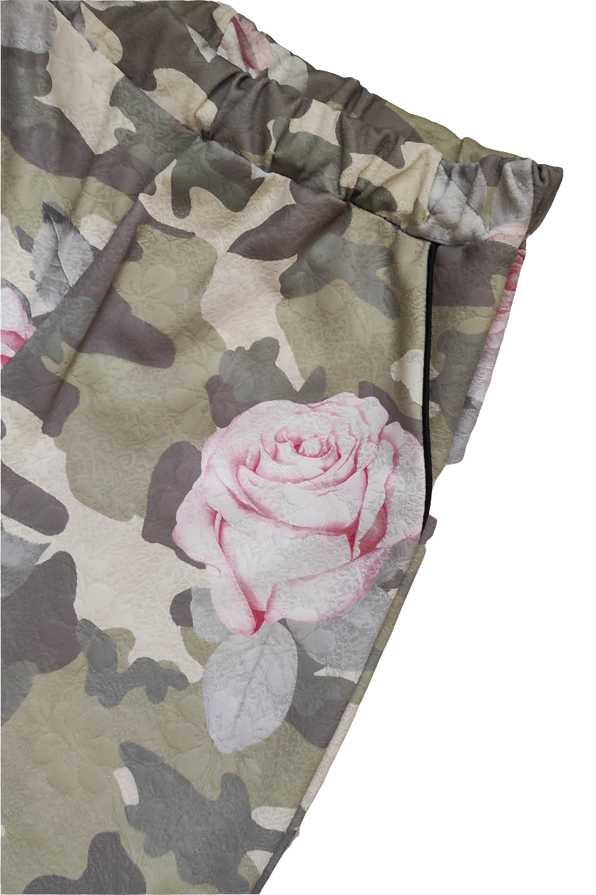 Pantalone flower military