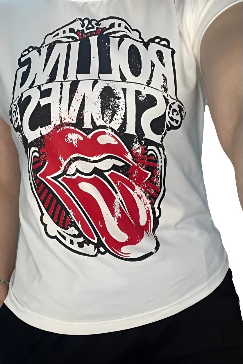 T-shirt bocca rock & roll